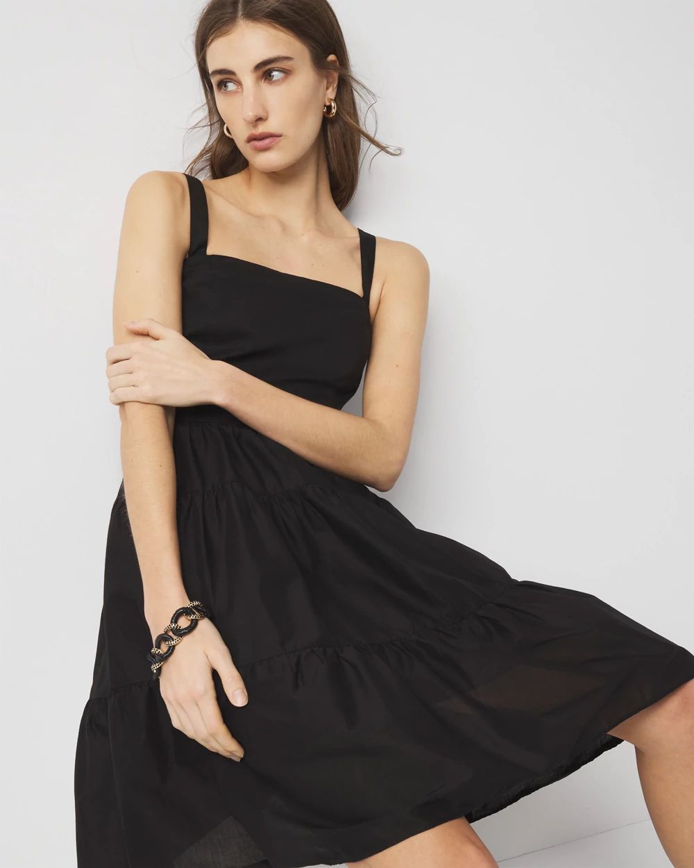 Petite Fit + Flare Mini Sundress | White House Black Market